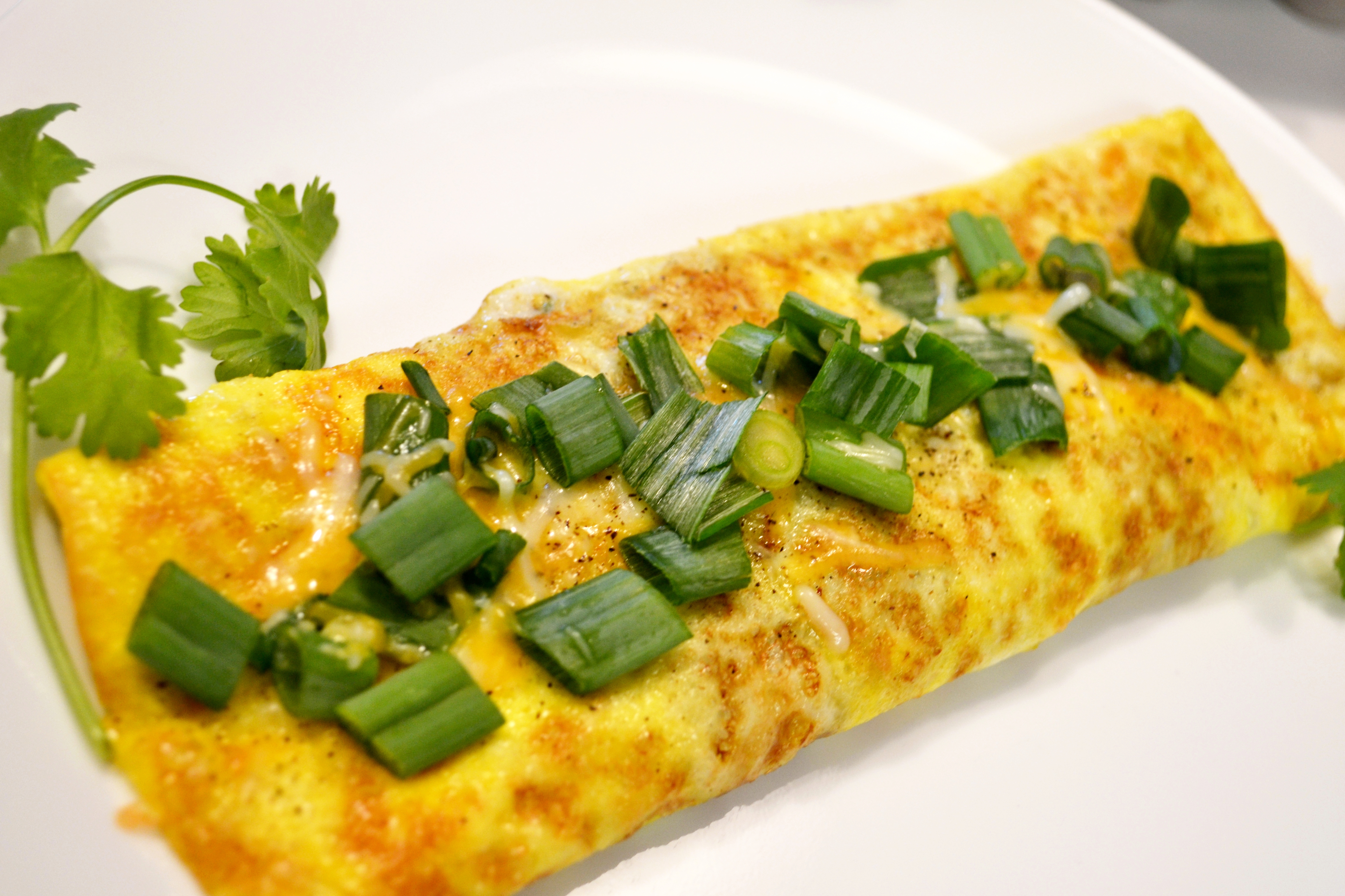 Cheesy Spinach Omelette