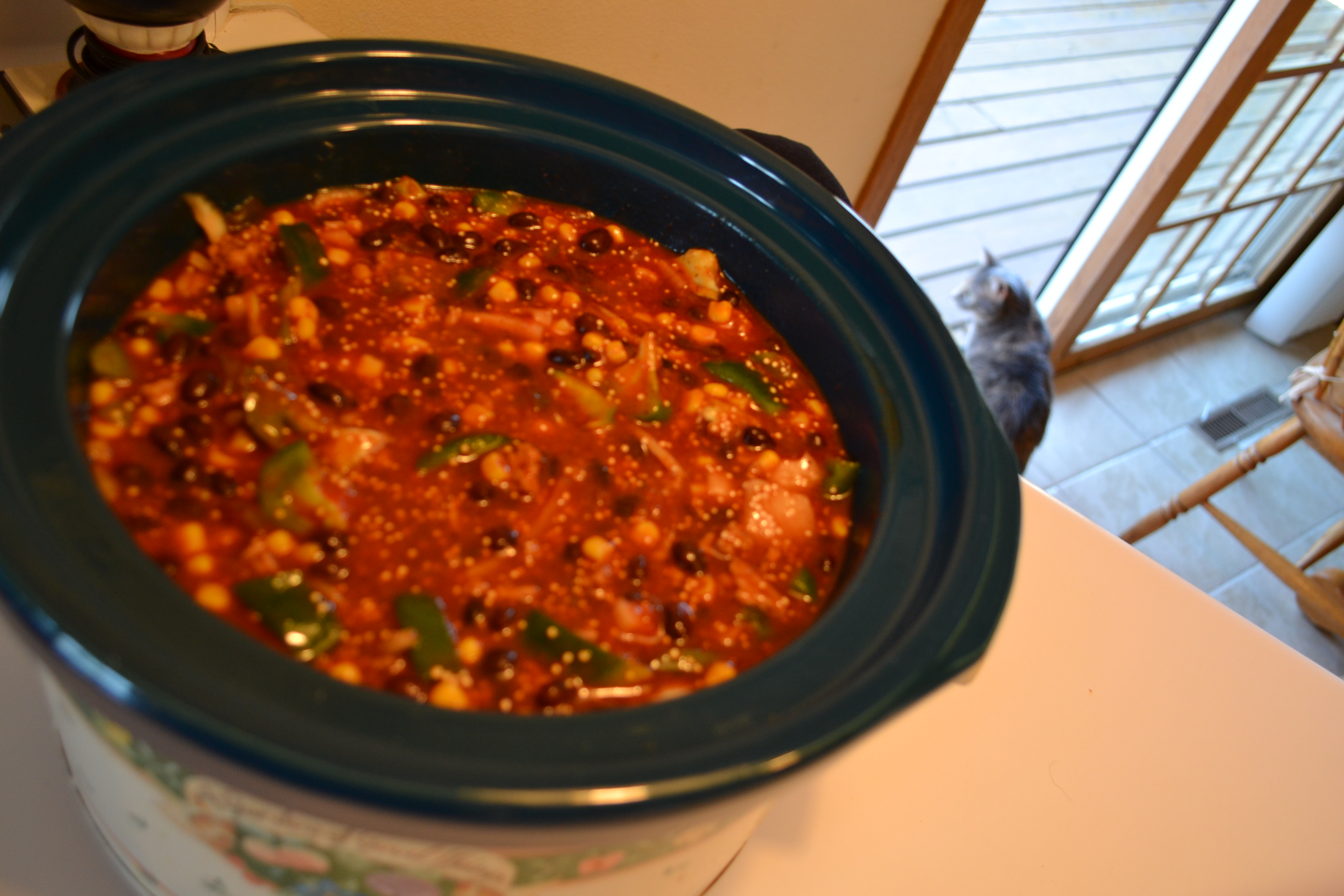 Slow Cooker Turkey Enchilada Quinoa