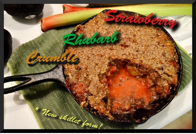 Healthy Energizing Strawberry Rhubarb Crumble