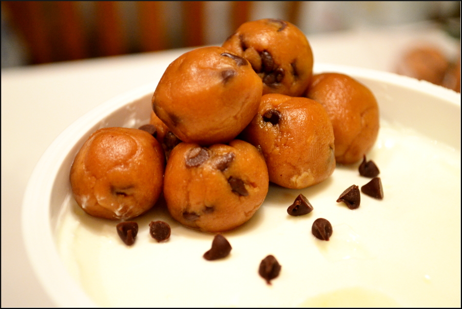 Healthier Chocolate Chip Cookie Dough Bites